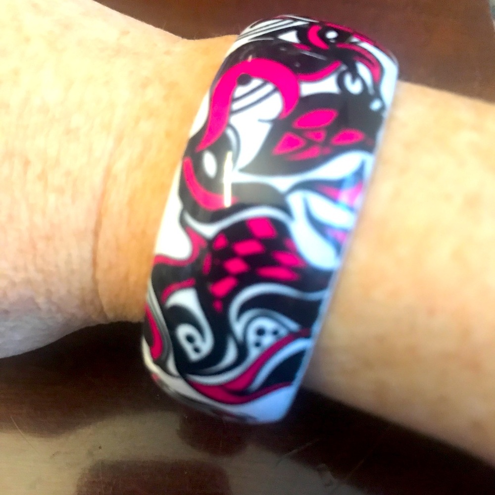 Vintage alternative tattoo style bangle bracelet